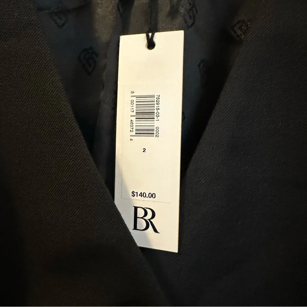 Banana Republic Hayden Black Cropped Vest Tailored Sleeveless Top Size 2 NWT